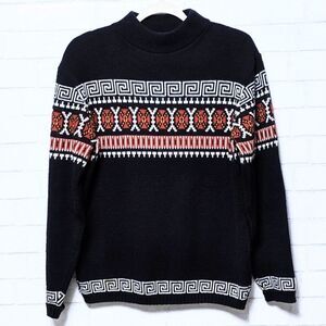 VINTAGE Jersild Basketball Mock Neck Sweater M